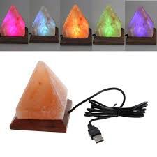 Piramis sólámpa USB csatlakozóval, USB Salt Lamp
